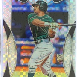 2019 Prizm Khris Davis Power Plaid /75 #102 Athletics