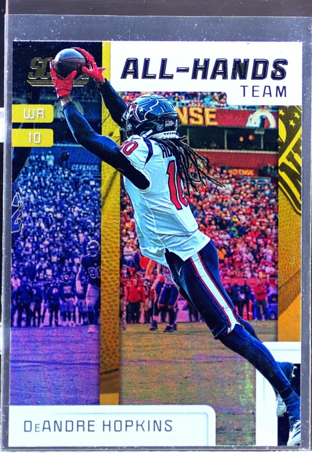 2019 Score DeAndre Hopkins #AHT-8 Texans All Hands Team Gold