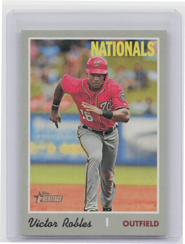 2019 Topps Heritage Victor Robles SP VAR #701 Nationals