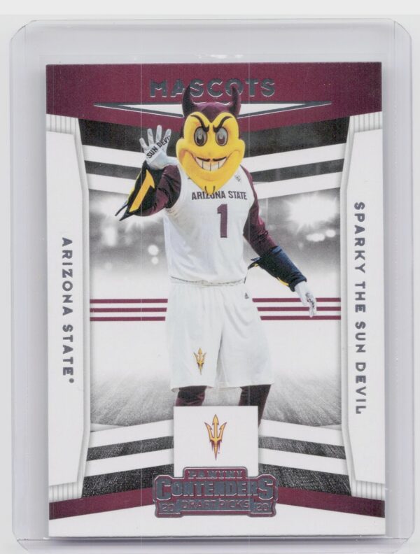 2020-21 Contenders Draft Picks Sparky The Sun Devil Mascots #10 Arizona State