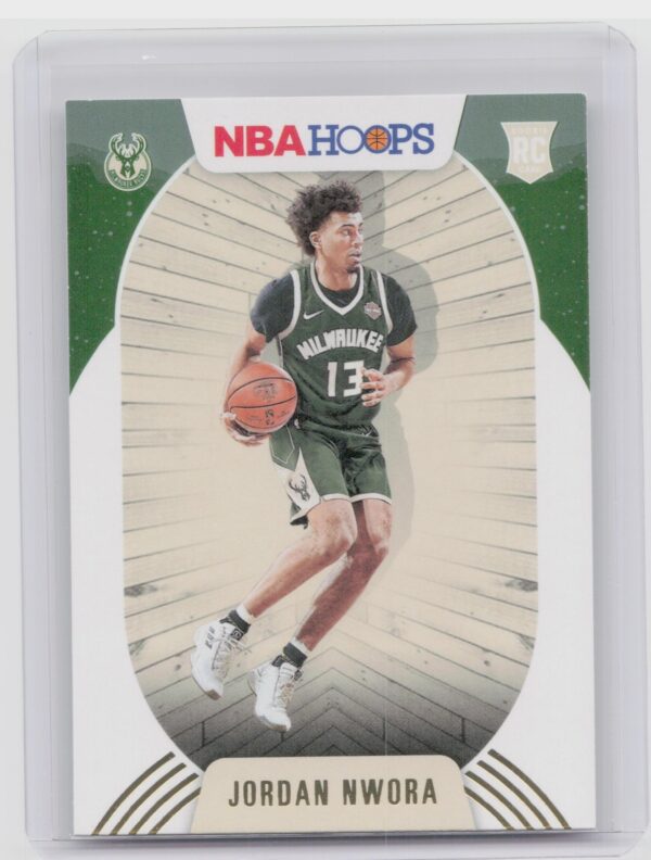 2020-21 Hoops Jordan Nwora Rookie RC #211 Bucks