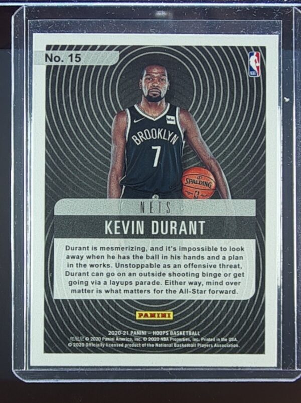 2020-21 Hoops Kevin Durant #15 Nets Hipnotized - Image 3