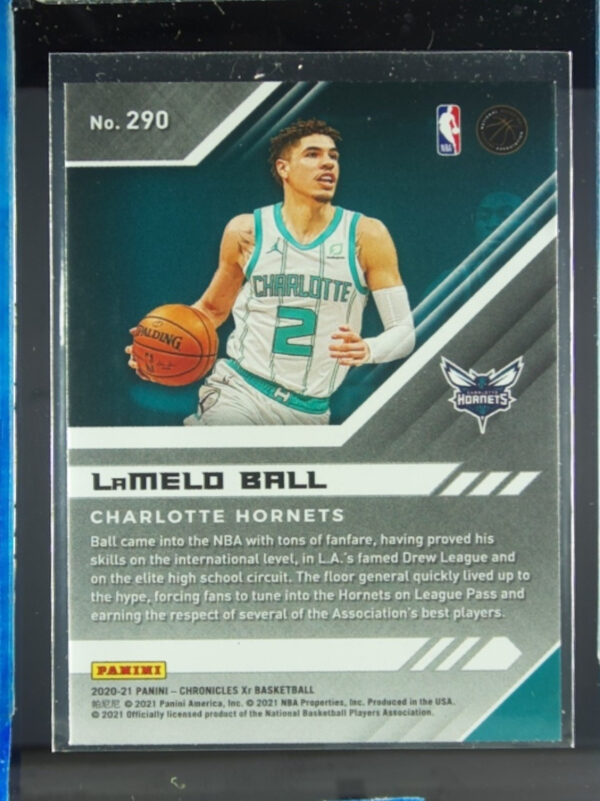 2020-21 Panini Chronicles LaMelo Ball RC #290 Hornets - Image 3