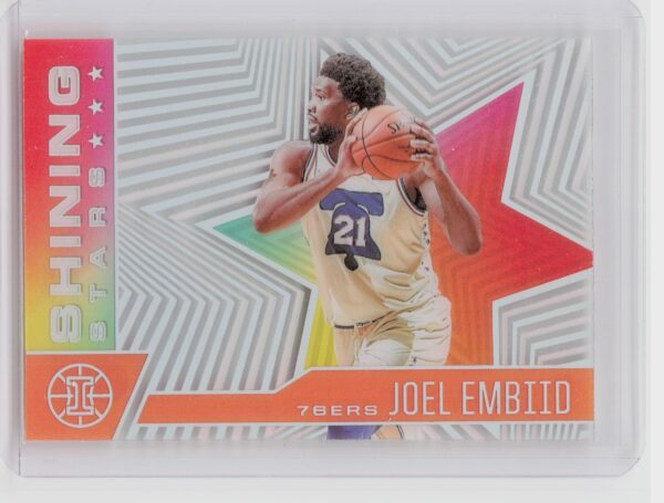 2020-21 Panini Illusions Joel Embiid #18 76ers Shining Stars Orange