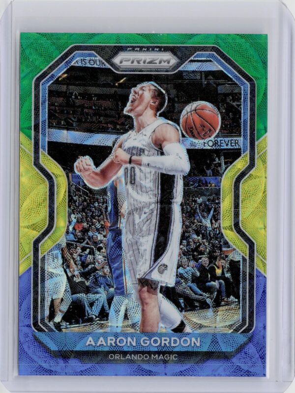 2020-21 Panini Prizm Aaron Gordon Choice Blue, Yellow and Green Prizms #148 Magi