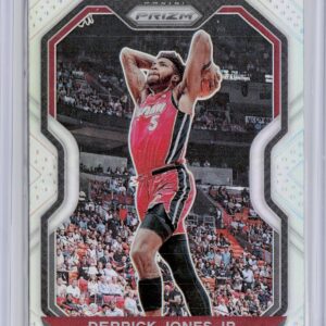 2020-21 Panini Prizm Derrick Jones Jr. Silver Prizms #55 Heat