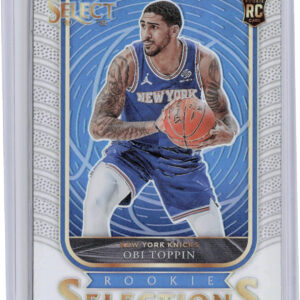 2020-21 Panini Select Obi Toppin #2 Knicks Rookie Selections Silver
