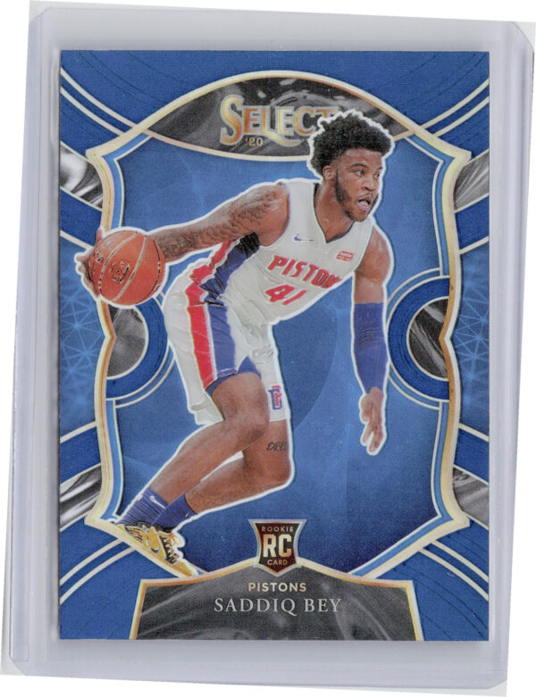 2020-21 Panini Select Saddiq Bey Blue #79 Pistons