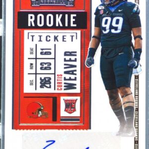 2020 Contenders Curtis Weaver RC Auto #198 Browns