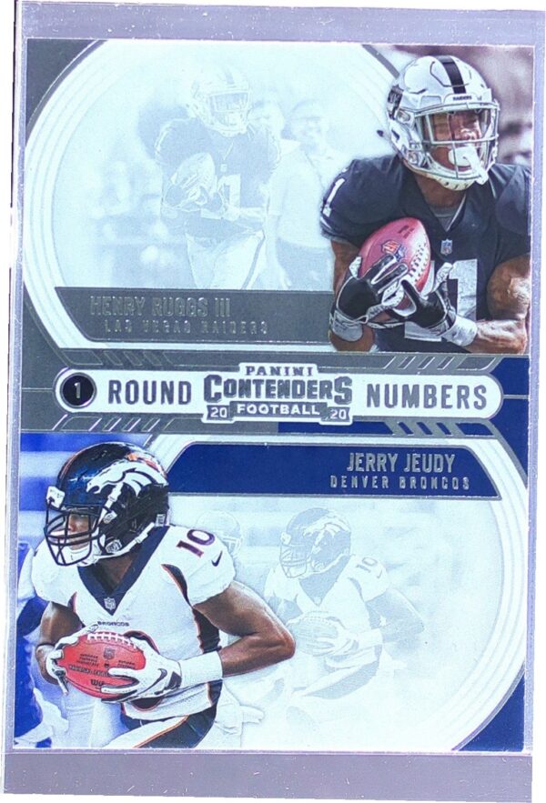 2020 Contenders Henry Ruggs III / Jerry Jeudy #RN-RJ Broncos Round Numbers