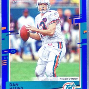 2020 Donruss Dan Marino Press Proof Blue #155 Dolphins