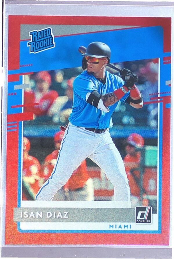 2020 Donruss Isan Diaz Holo Red #48 Marlins