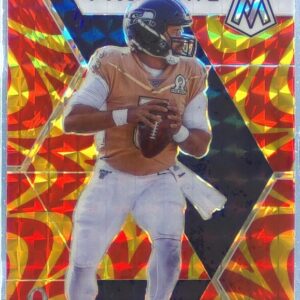 2020 Mosaic Russell Wilson Prizm Reactive Orange #260 Seahawks