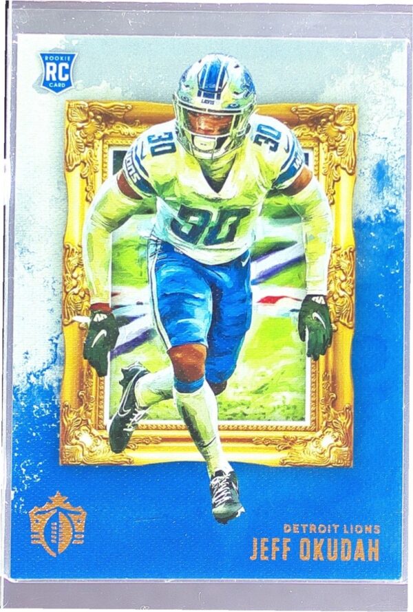 2020 Panini Chronicles Jeff Okudah RC #GK-40 Lions Gridiron Kings