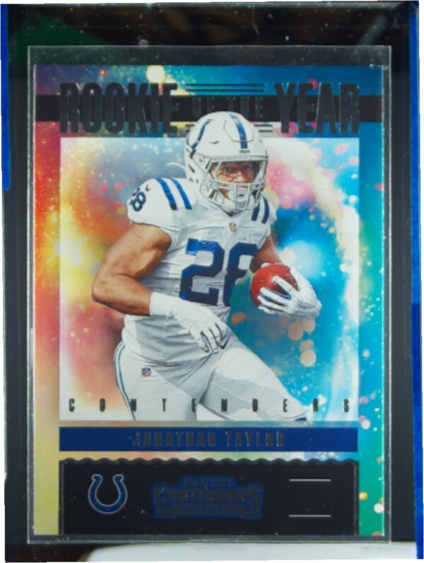 2020 Panini Contenders Jonathan Taylor #RY-JTA Colts Rookie of the Year Contende