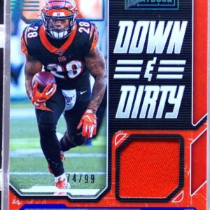 2020 Playbook Joe Mixon /99 JSY #DD-JM Bengals Down and Dirty Platinum