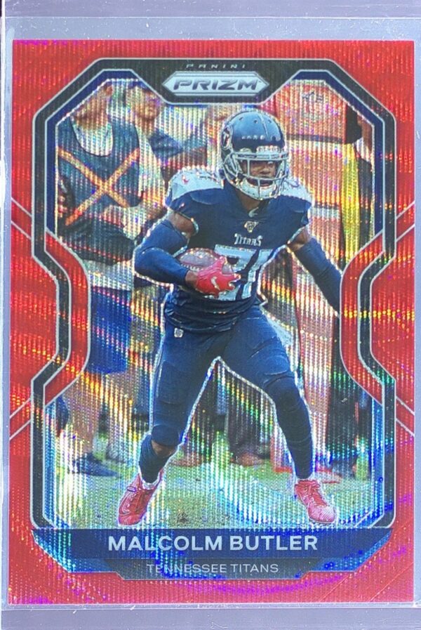 2020 Prizm Malcolm Butler Prizm Red Wave /149 #106 Titans