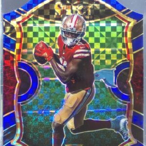 2020 Select Brandon Aiyuk Blue Prizm Die Cut RC #66 49ers