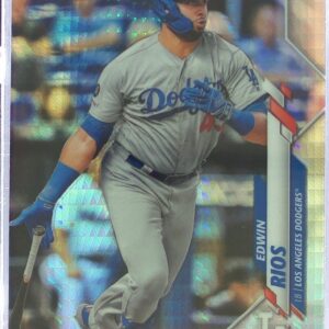2020 Topps Chrome Edwin Rios Prism Refractor RC #95 Dodgers
