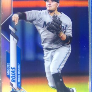2020 Topps Chrome Miguel Rojas Refractor #105 Marlins