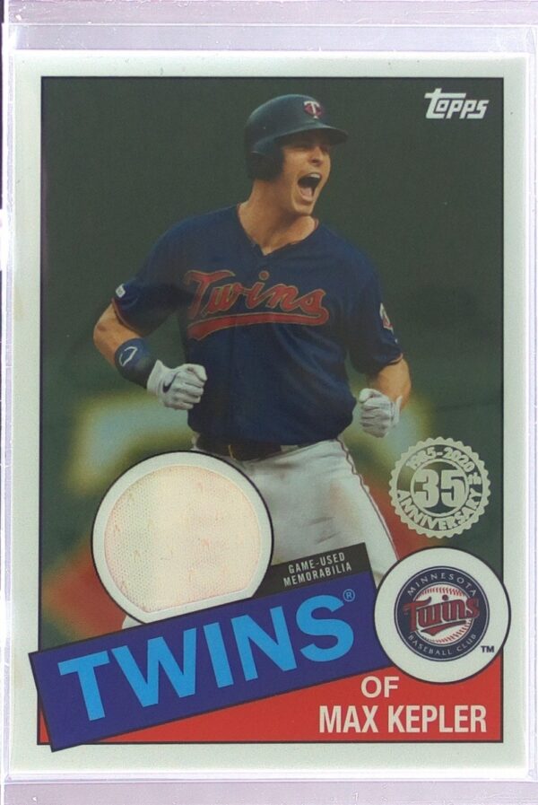 2020 Topps Max Kepler JSY #85R-MK Twins 1985 35th Anniversary Relics (Series 1)