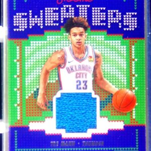 2021-22 Hoops Winter Tre Mann JSY #RSW-TMN Thunder Rookie Sweaters