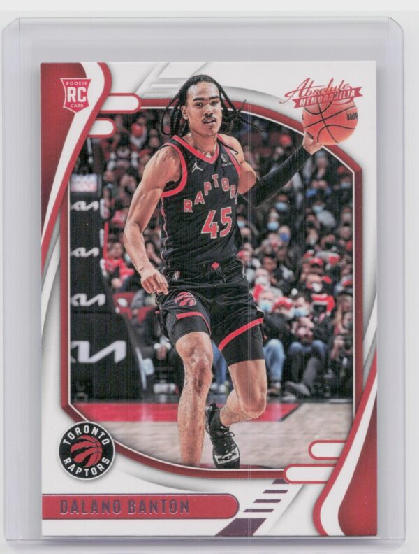 2021-22 Panini Chronicles Absolute Dalano Banton Rookie #230 Raptors