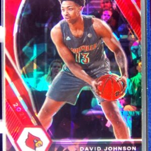 2021-22 Prizm Draft Picks David Johnson Red Ice RC #38 Cardinals