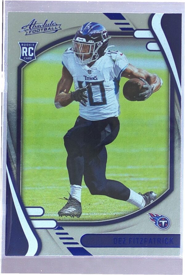 2021 Absolute Dez Fitzpatrick Blue RC #130 Titans