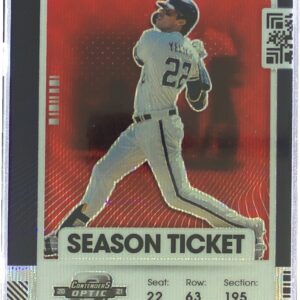 2021 Contenders Christian Yelich Optic Red #9 Brewers