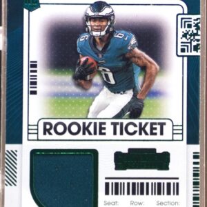 2021 Contenders DeVonta Smith RC JSY #RTS-DVS Eagles Rookie Ticket Swatches