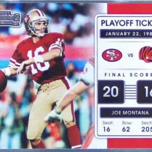 2021 Contenders Joe Montana #PLT-JMO 49ers Playoff Tickets
