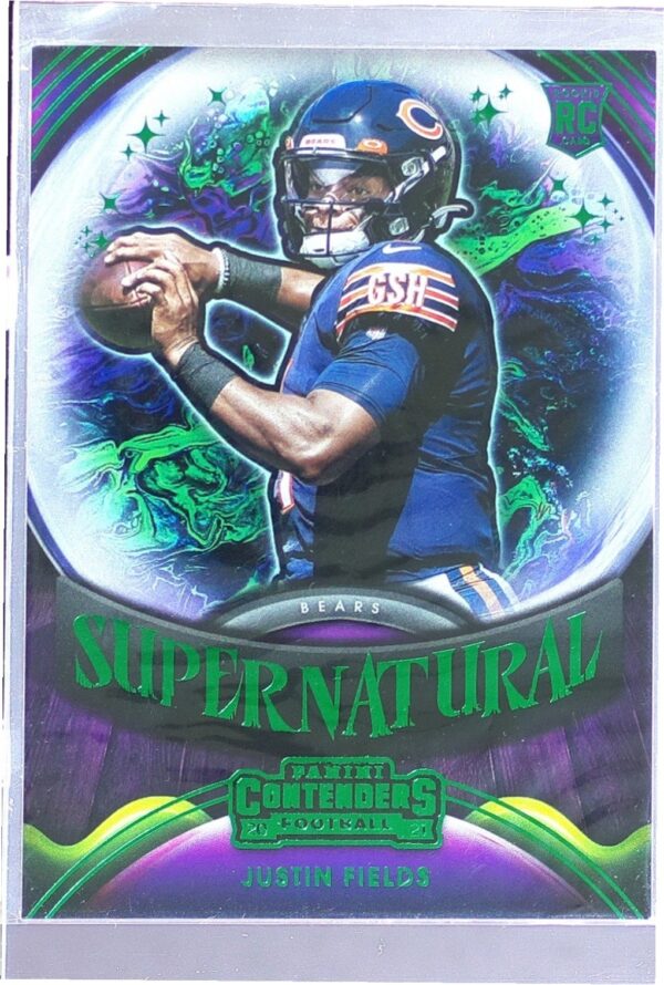 2021 Contenders Justin Fields #SN-JFI Bears Supernatural