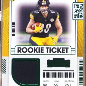 2021 Contenders Pat Freiermuth RC JSY #RTS-PFR Steelers Rookie Ticket Swatches