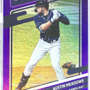 2021 Donruss Austin Meadows Holo Purple #118 Rays