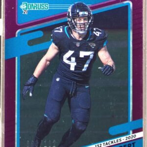 2021 Donruss Joe Schobert Season Stat Line /132 #135 Jaguars