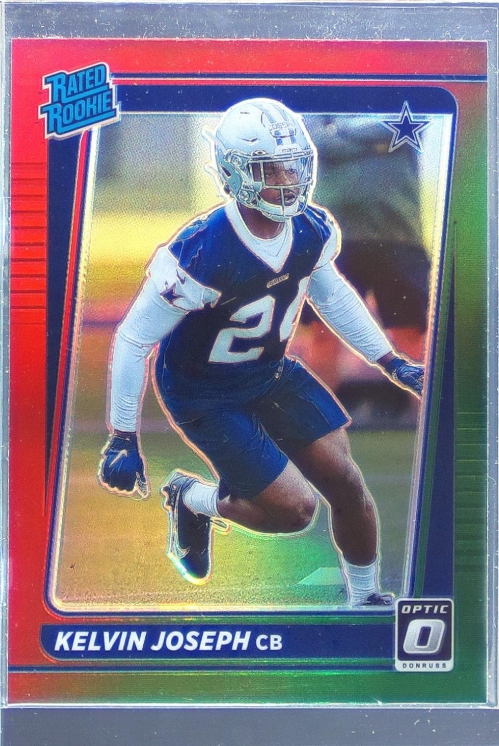 2021 Donruss Kelvin Joseph Optic Rated Rookie Preview Red and Green #P-310 Cowbo