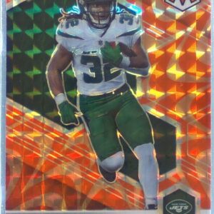 2021 Mosaic Michael Carter Prizm Reactive Orange RC #335 Jets