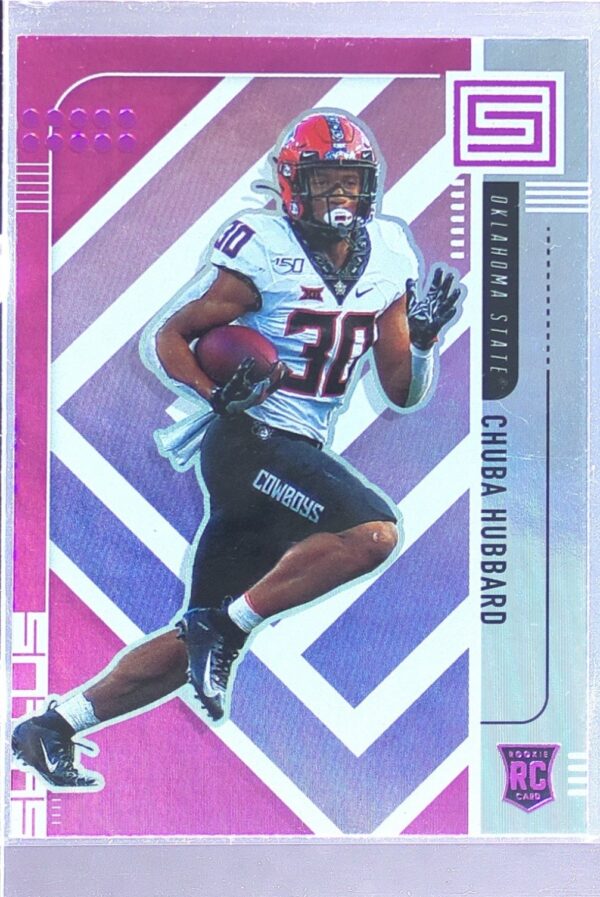 2021 Panini Chronicles Draft Picks Chuba Hubbard Pink RC #172 Cowboys
