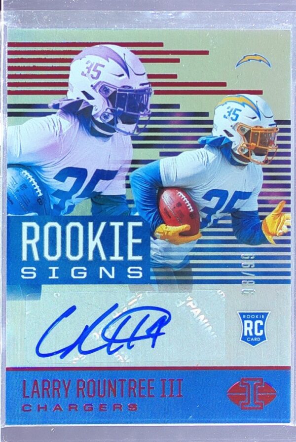 2021 Panini Illusions Larry Rountree III  Auto /99 #RS-LR Chargers Rookie Signs