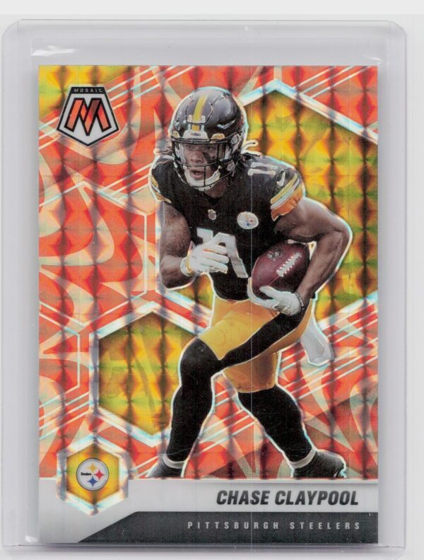 2021 Panini Mosaic Chase Claypool Prizm Reactive Orange #169 Steelers