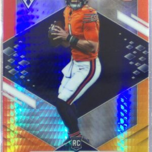 2021 Panini Phoenix Justin Fields Fire Burst RC #108 Bears