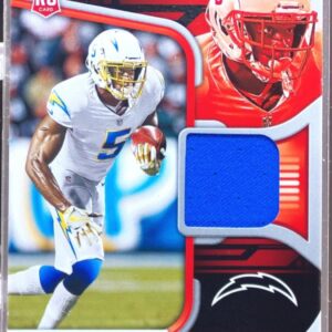 2021 Playbook Josh Palmer RC JSY #RMA-JPA Chargers Rookie Materials