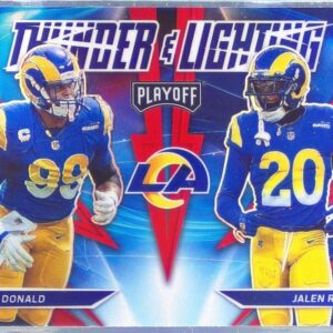 2021 Playoff Aaron Donald / Jalen Ramsey #TL-20 Rams Thunder & Lightning Blue