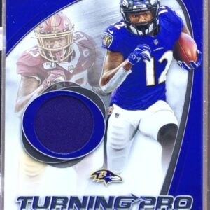 2021 Playoff Rashod Bateman RC JSY #TP-RBA Ravens Turning Pro Memorabilia