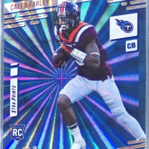 2021 Prestige Caleb Farley Xtra Points Sunburst RC #247 Titans