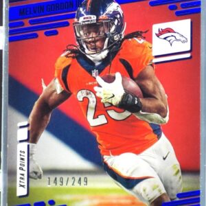 2021 Prestige Melvin Gordon III Xtra Points Blue /249 #42 Broncos