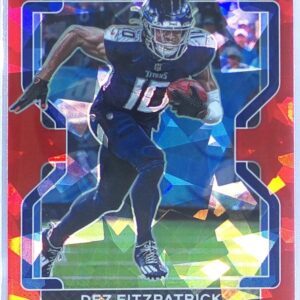 2021 Prizm Dez Fitzpatrick Red Ice RC #366 Titans