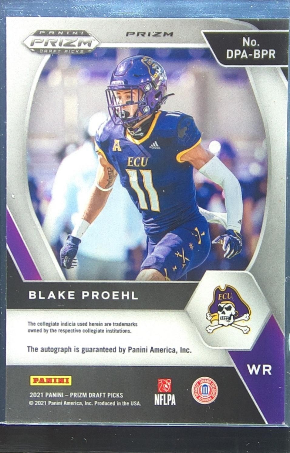 2021 Prizm Draft Picks Blake Proehl Auto RC #DPA-BPR Pirates Draft Picks - Image 3