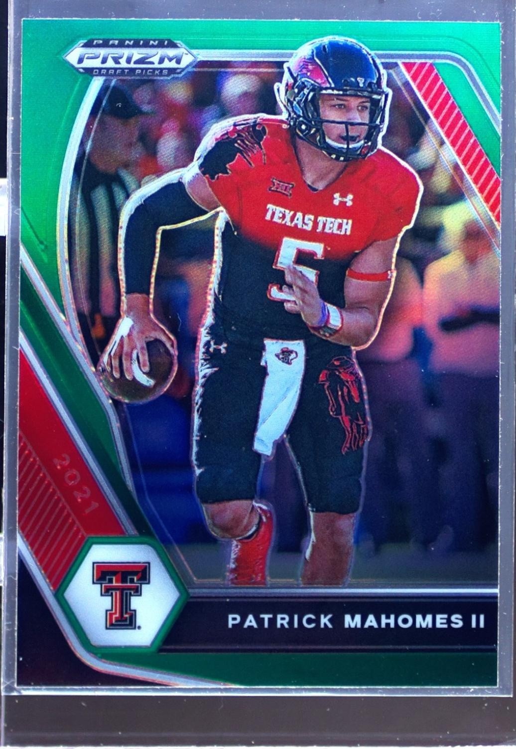 2021 Prizm Draft Picks Patrick Mahomes II Green #7 Raiders